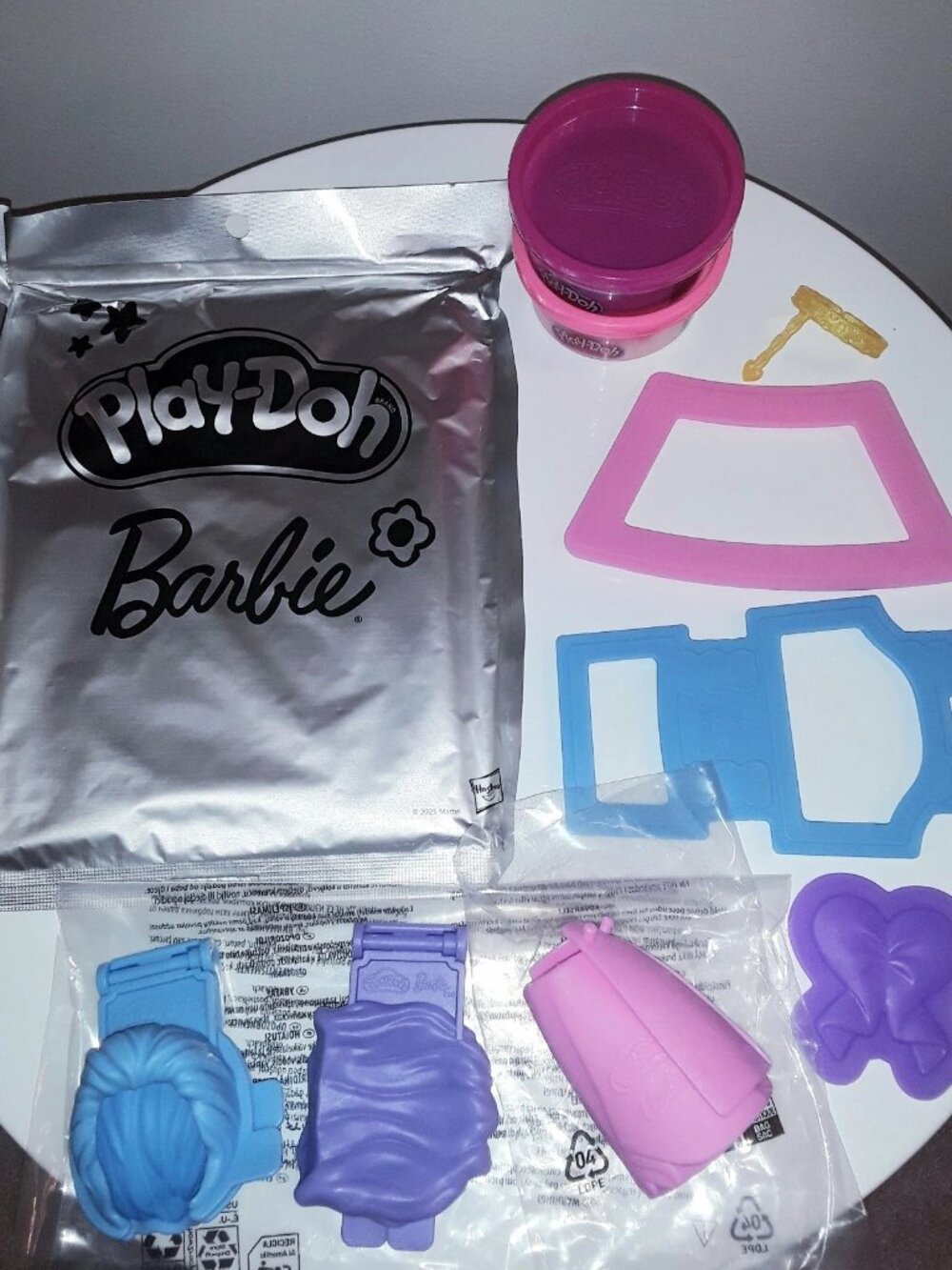 Barbie Play-Doh Hearts & Hair Playset - Parts Accessories (NO DOLL) Art & Crafts